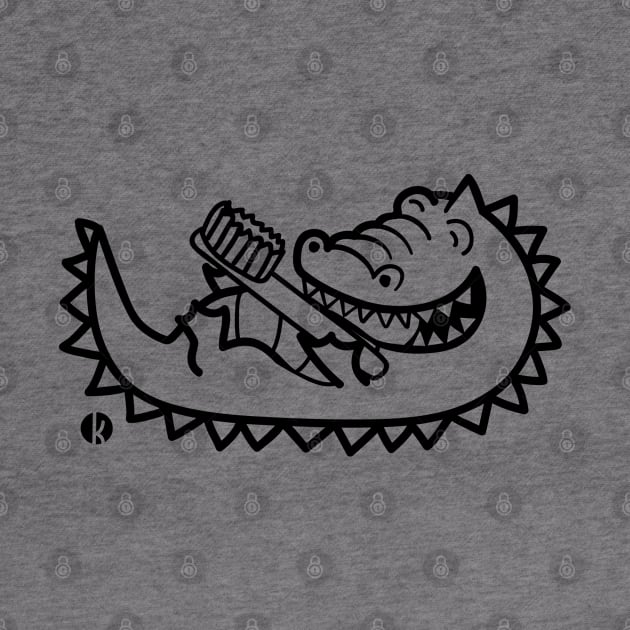 Crocodile Toothbrush by katelein